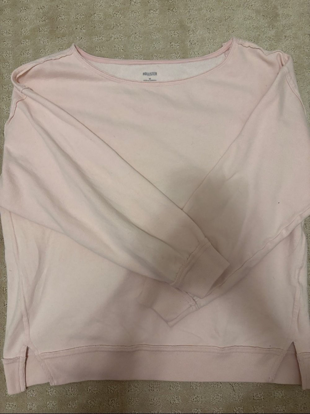 Hollister Pale Pink Scoop Neck Sweater